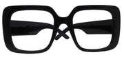 Preston Oversized Black Reading Glasses – Large Square Frame with Scratch Resistant CR39 Lenses