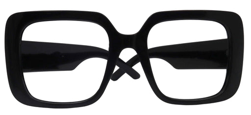 Preston Oversized Black Reading Glasses – Large Square Frame with Scratch Resistant CR39 Lenses