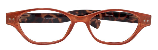 Roselle, Premium Reading Glasses, High-End Readers +1.25 + 5.00 Magnifying, Cat Eye optical Frame, Orange, by NY Fifth Avenue