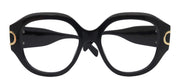 Scarlett, Black Large Oversized Reading Glasses, Women Readers, High End Reading Magnifying eyeglasses, Big Round optical Frames