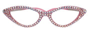 Roselyn, Bling Reading Glasses, Rose AB Genuine European Crystals +1 To 4 Cat Eye. Metal Temple. (Pink) Optical Frames NY Fifth Avenue.