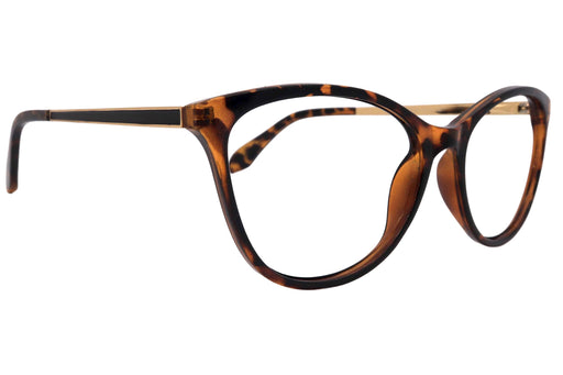 Catittude, (Premium) Reading Glasses, +1.00 to 6.00 Magnifying Eyeglass, CatEye (Tortoiseshell) W Gold Metal temples. NY Fifth Avenue