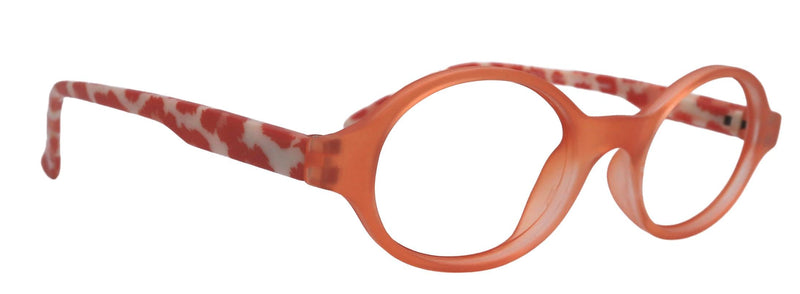 Premium Reading Glasses, High-End Readers (Orange w White) (Round) Magnifying Eyeglasses, Optical, NY Fifth Avenue