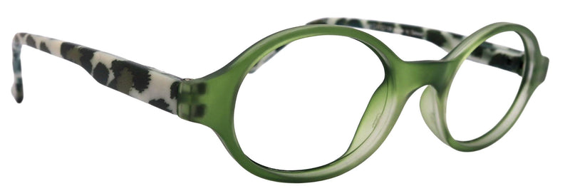 Brookdale, Premium Reading Glasses, High-End Readers (Green w White) (Round) Magnifying Eyeglasses, Optical, NY Fifth Avenue