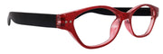 Roselle, Premium Reading Glasses, High-End Readers +1.25 + 5.00 Magnifying, Cat Eye optical Frame, Red, NY Fifth Avenue