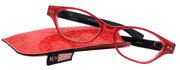 Roselle, Premium Reading Glasses, High-End Readers +1.25 + 5.00 Magnifying, Cat Eye optical Frame, Red, NY Fifth Avenue