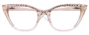 Vivienne, Bling Reading Glasses for Women, Handmade with Clear Genuine European Crystals, transparent Brown / Clear Frame. NY Fifth Avenue