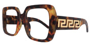 Preston Oversized Tortoise Reading Glasses – Large Square Frame with Scratch Resistant CR39 Lenses