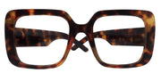 Preston Oversized Tortoise Reading Glasses – Large Square Frame with Scratch Resistant CR39 Lenses