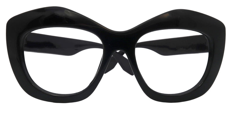 Sedona Black & Purple Stripe Women's Reading Glasses – Oversized Square Frame with Scratch Resistant CR39 Lenses