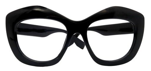 Sedona Oversized Black Reading Glasses – Large Square Frame with Scratch Resistant CR39 Lenses