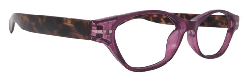 Roselle, Premium Reading Glasses, High-End Readers +1.25 + 5.00 Magnifying, Cat Eye optical Frame, Purple, by NY Fifth Avenue