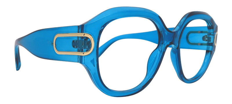 Scarlett, Blue Large Oversized Reading Glasses, Women Readers, High End Reading Magnifying eyeglasses, Big Square optical Frames