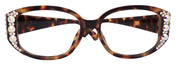 Petunia Bling Reading Glasses, AB (Brown), Medium Frame, High End Readers, Bifocal, Sun readers, Trendy Style, NY Fifth Avenue