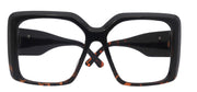 Cypress Oversized Women’s Reading Glasses – Black Large Square Frame