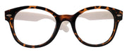 Retro Dots, Premium Round Vintage Reading Glasses – Tortoise Frame with White N Black Dot Temples 1.00 to 4.00| NY Fifth Avenue
