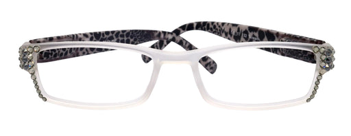 Xena, (Bling) Women Reading Glasses W (Black Diamond, Hematite) Genuine European Crystals (Frosted Clear, Black ) NY Fifth Avenue