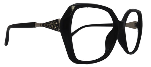 Elenya, Black Oversized Reading Glasses for Women, Big Square High-End Magnifying Readers, by NY Fifth Avenue