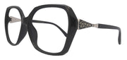 Elenya, Black Oversized Reading Glasses for Women, Big Square High-End Magnifying Readers, by NY Fifth Avenue