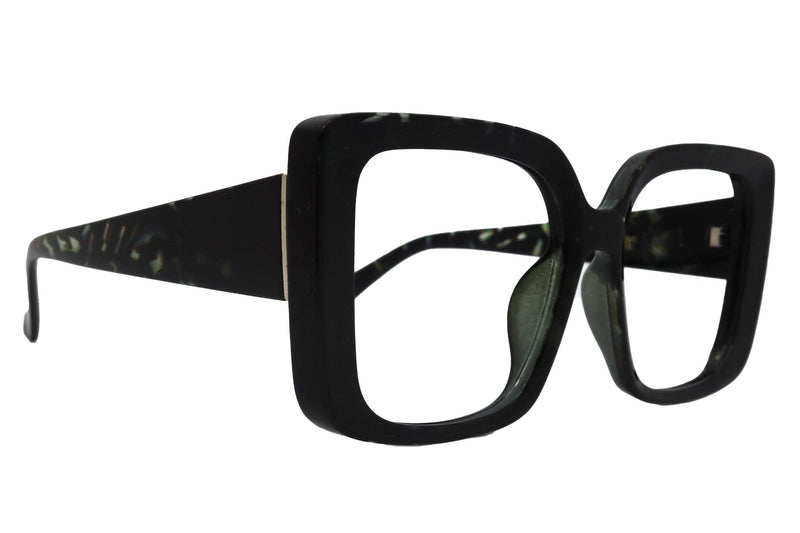 Rosemont, Oversized Reading Glasses for Women, Large Square Camo Green Frame, Fashion Readers, NY Fifth Avenue