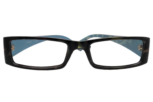 The French (Fleur De Lis) Bayonetta-style, Camo rectangular High-End Women Reading Glasses Optical Frame NY Fifth Avenue
