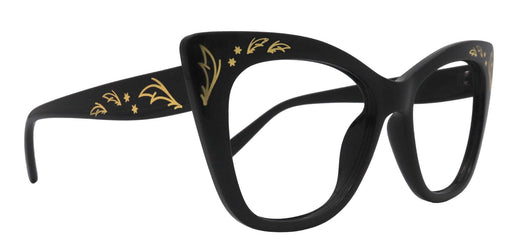 Colette, Large Oversized Reading Glasses, Women Readers, High End Reading Magnifying Eyeglasses, Big Cat Eye optical Frames with Gold