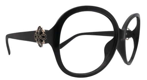 Odessa, Black Large Oversized Reading Glasses, Women Readers, High End Reading Magnifying eyeglasses, Big Round optical Frames