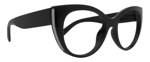 Nova, Premium Reading Glasses High End Reading Glass +1.00 to +3 magnifying glasses (Black w Silver, Cat Eye) Optical Frames