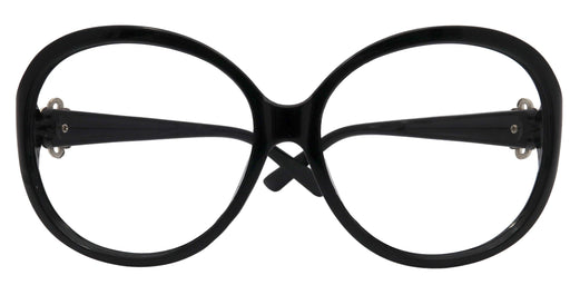Odessa, Black Large Oversized Reading Glasses, Women Readers, High End Reading Magnifying eyeglasses, Big Round optical Frames