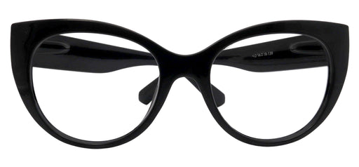 Nova, Premium Reading Glasses High End Reading Glass +1.00 to +3 magnifying glasses (Black w Silver, Cat Eye) Optical Frames