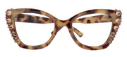 Rhodes, Bling Reading Glasses (1.25 to 3.00) Cat Eye Tortoise Brown with Light Colorado Austrian Crystals NY Fifth Avenue