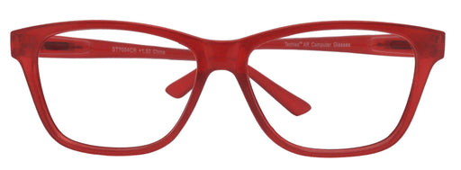 Ruby (Premium) Blue Light Blockers (Red transparent)Reading Glasses, High-End Reading Glasses +1.25 to +4, Square.