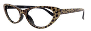 Savage, (Premium) Reading Glasses, Magnifying Eyeglass, CatEye Cheetah Color Frame, and temples. NY Fifth Avenue