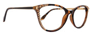 Cattitude Bling Reading Glasses 4 Women W Clear Genuine European Crystals, Tortoiseshell, Magnifying Cat Eye NY Fifth Avenue