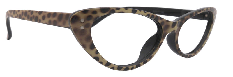 Savage, (Premium) Reading Glasses, Magnifying Eyeglass, CatEye Cheetah Color Frame, and temples. NY Fifth Avenue