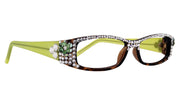 All Favorite, (Bling) Reading Glasses Women Adorned W European Crystals (Tortoise Brown), NY Fifth Avenue.