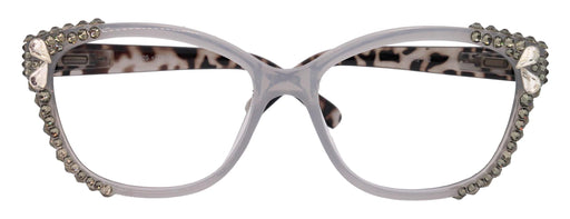 Savannah, (Bling) Women Reading Glasses W (2X line) (Black Diamond, Pearl Teardrop) Genuine European Crystals. NY Fifth Avenue