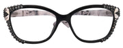 Savannah, (Bling)Women Reading Glasses W (2X line)(Hematite, Pearl Teardrop)Genuine European Crystals.(Black,Tortoise shell) NY Fifth Avenue