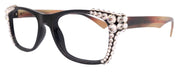Kelly, (Bling) Women Reading Glasses W (Clear)Genuine European Crystals. Square, NY Fifth Avenue.