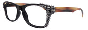 Kelly, (Bling) Women Reading Glasses W (Hematite)Genuine European Crystals. Square, NY Fifth Avenue.