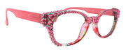 Versailles, (Bling) Reading Glasses 4 women W (Rose) Genuine European Crystals (Pink) NY Fifth Avenue