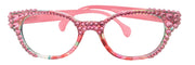 Versailles, (Bling) Reading Glasses 4 women W (Rose) Genuine European Crystals (Pink) NY Fifth Avenue