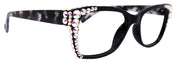 Madison Square, (Bling) Reading Glasses 4 Women W (AB) Genuine European Crystals NY Fifth Avenue (Wide frame)