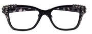 Madison Square, (Bling) Reading Glasses 4 Women W (Hematite) Genuine European Crystals NY Fifth Avenue (Wide frame)