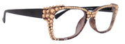 The Bohemian (Bling) Reading Glasses 4 Women W (Light Colorado) Genuine European Crystals NY Fifth Avenue