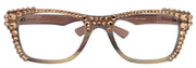 Kelly, (Bling) Women Reading Glasses W (Full Top) (Light Colorado)Genuine European Crystals. Square, NY Fifth Avenue.