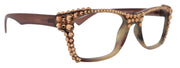 Kelly, (Bling) Women Reading Glasses W (Full Top) (Light Colorado)Genuine European Crystals. Square, NY Fifth Avenue.