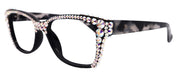 Madison Square, (Bling) Reading Glasses 4 Women W (AB) Genuine European Crystals NY Fifth Avenue (Wide frame)