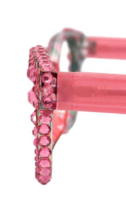 Versailles, (Bling) Reading Glasses 4 women W (Rose) Genuine European Crystals (Pink) NY Fifth Avenue