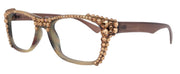 Kelly, (Bling) Women Reading Glasses W (Full Top) (Light Colorado)Genuine European Crystals. Square, NY Fifth Avenue.